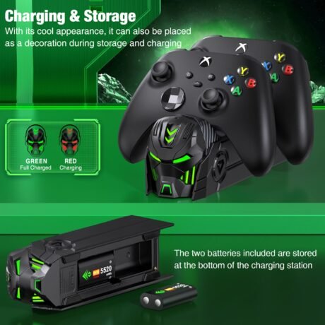 2u002F 4pcs 5520mWh Rechargeable Battery for Xbox Series Xu002F Su002F Oneu002F Elite Controller Halloween Gifts