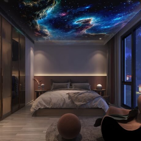 Galactic Dreamcatcher Star Projector - Live Sound & Stage Lighting Equipment - Transform Bedroom into Home Planetarium with Solar System Constellation Moon Night Light for Adults and Kids, Perfect for Party, Room Decoration, and Space Enthusiasts